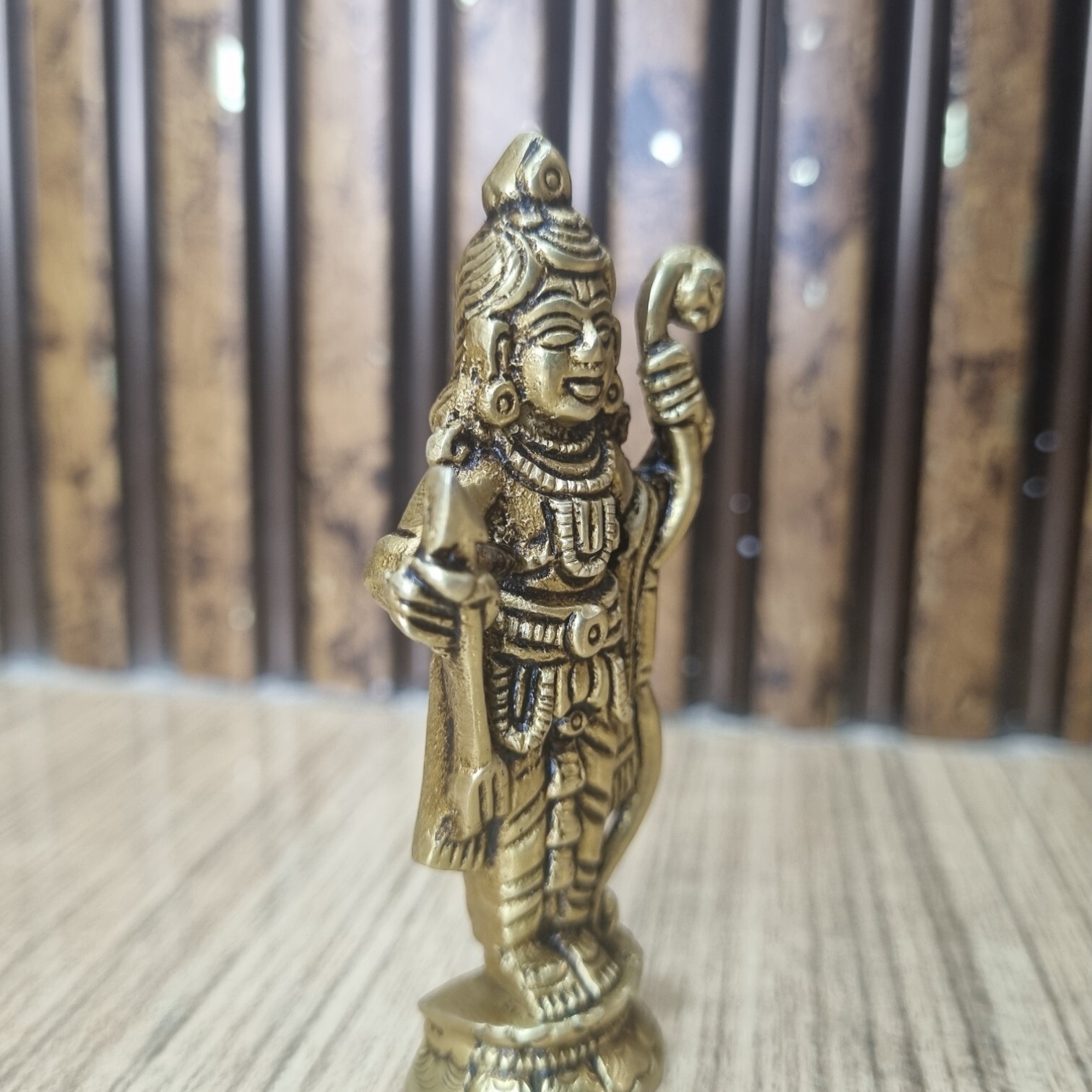 Brass Ram Lalla Statue With Yellow Antique Finish |Religious Idols| |Brass Idols| |Ram Lalla| |Home Decor| Showpieces|