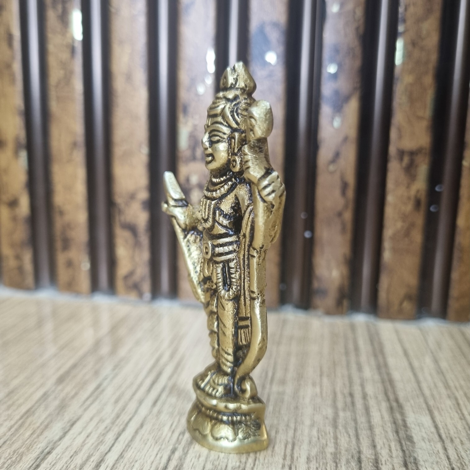 Brass Ram Lalla Statue With Yellow Antique Finish |Religious Idols| |Brass Idols| |Ram Lalla| |Home Decor| Showpieces|