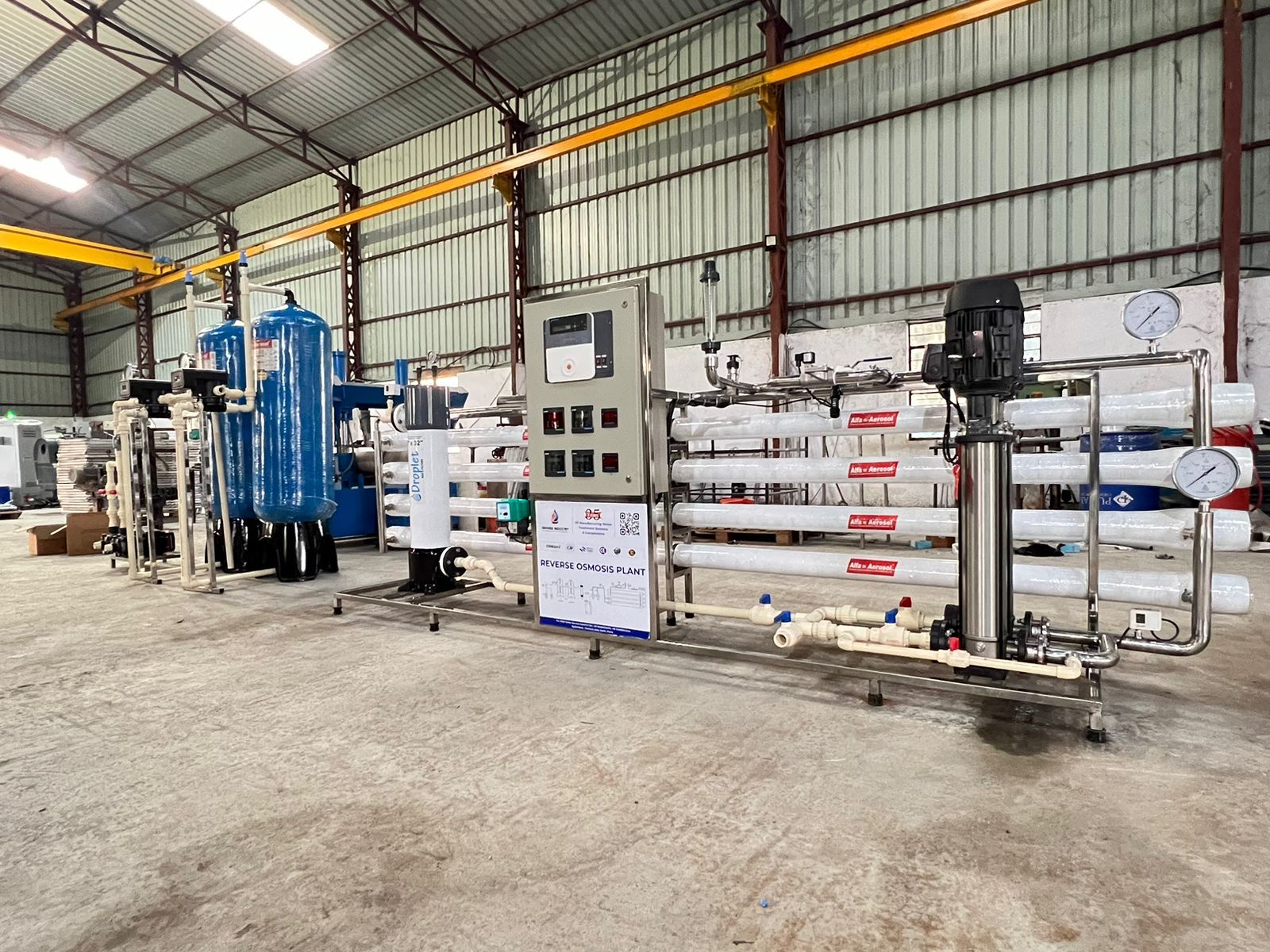 Industrial Reverse Osmosis System - Dimension (L*w*h): 2x6x3 Meter (M)