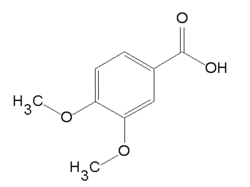 3,4-डाइमेथॉक्सी बेंजोइक एसिड (वेरेट्रिक एसिड)