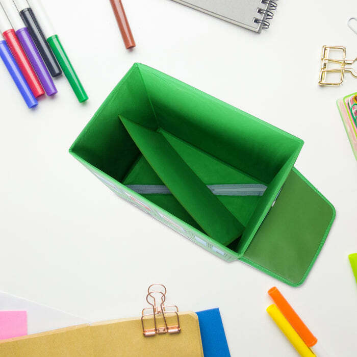 Foldable Bus Shape Toy Box Storage With Lid For Storage Of Toys