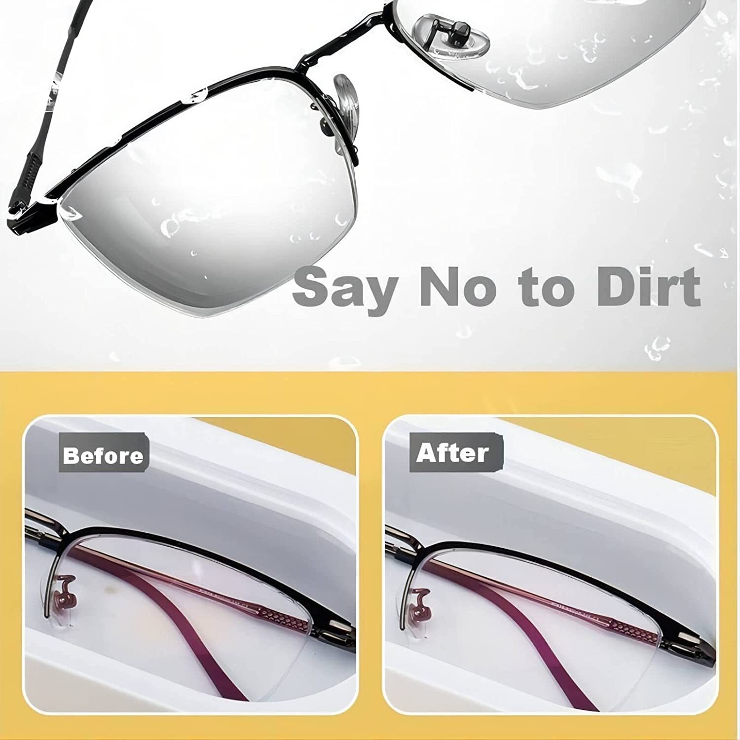 Ultrasonic Vibration Eyeglass Cleaner - High-end Waterproof Finish, Portable Size For Effective Cleaning Of Jewelry, Eyeglasses, Watches, And More
