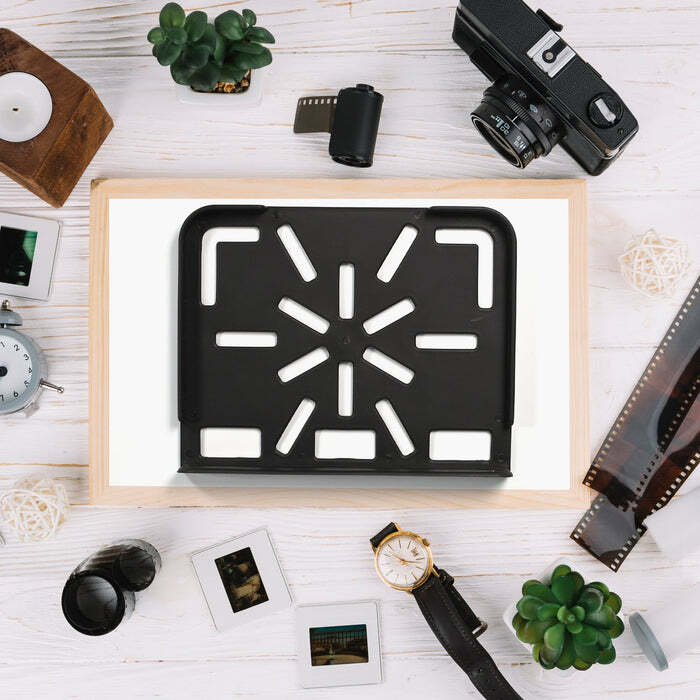 Tv Setup Box Plastic Wall Mount Holder Hard Plastic Premium