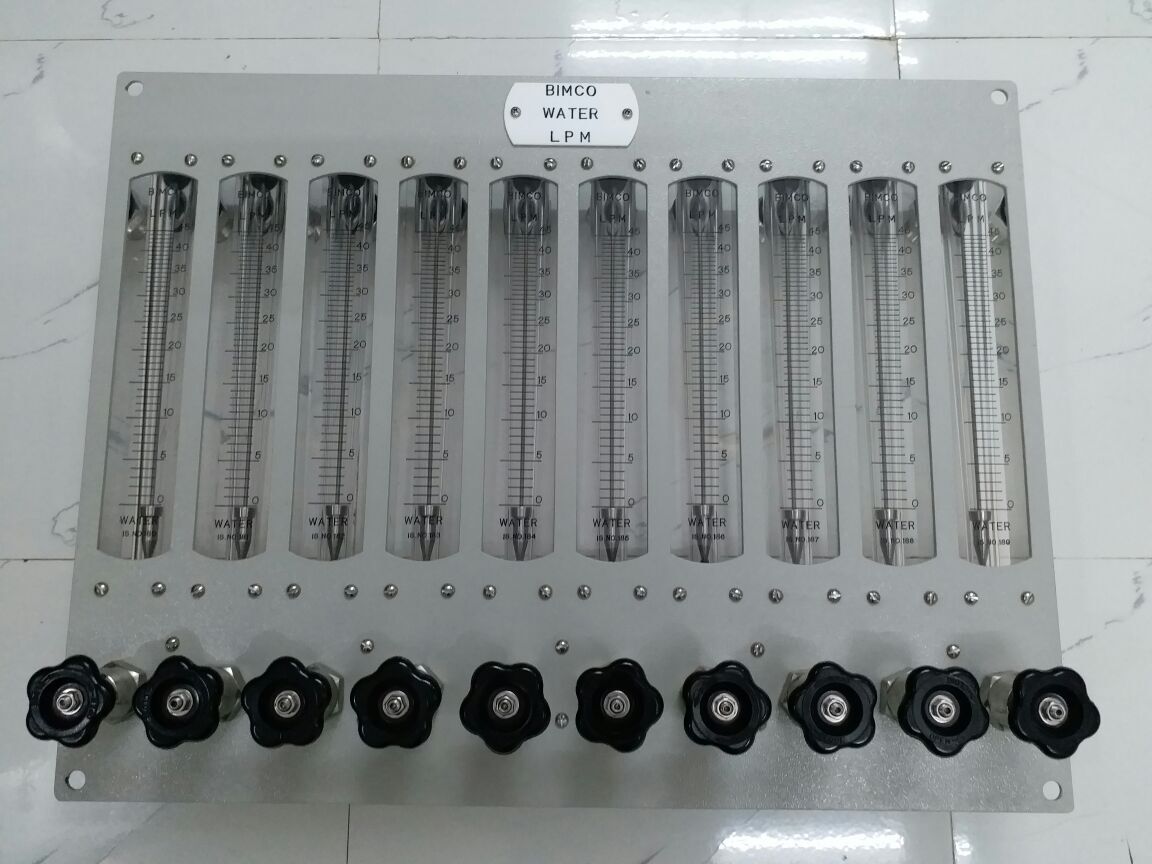 Gang Rotameter With Common Inlet - Application: Industries
