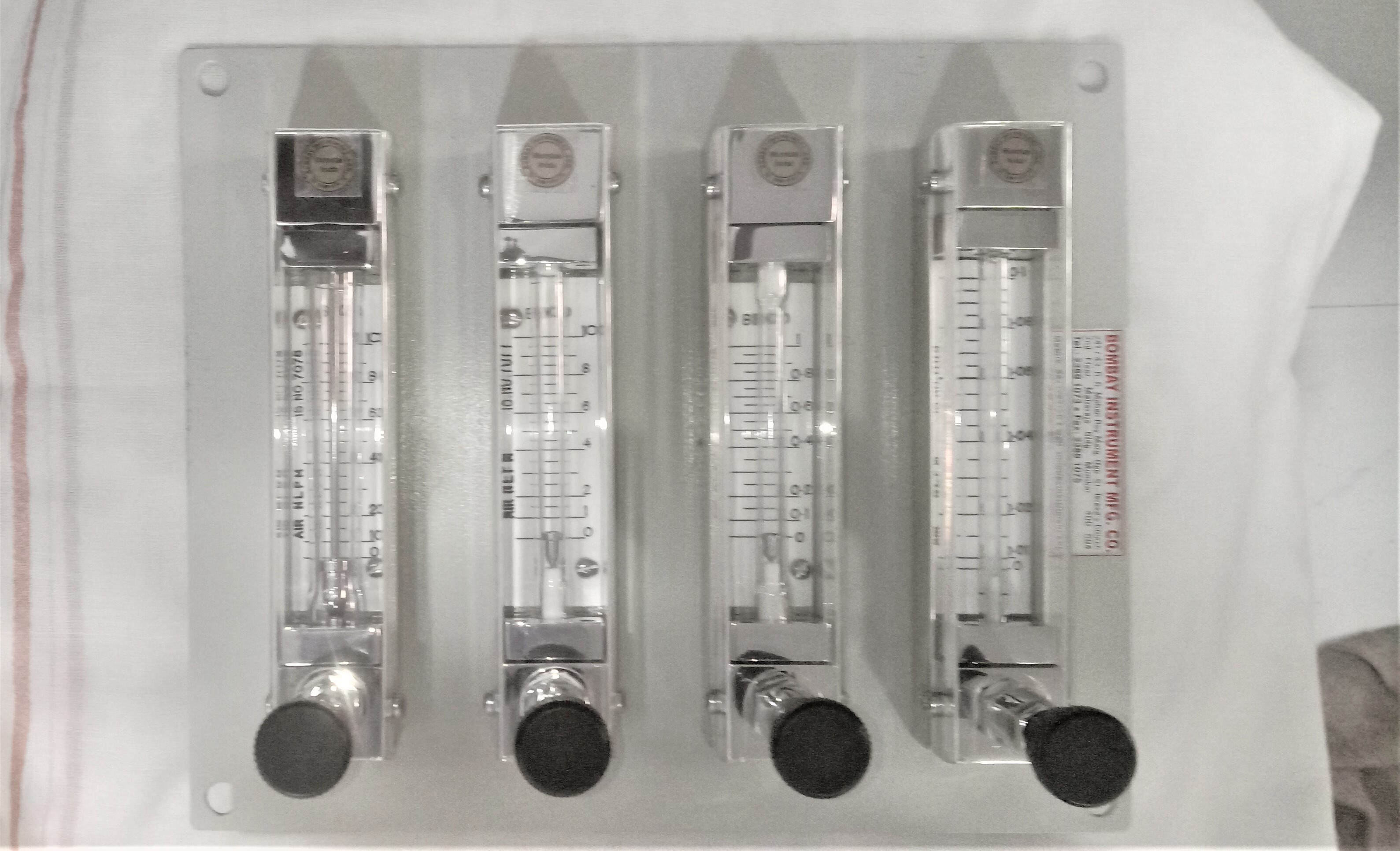 Gang Rotameter With Common Inlet - Application: Industries