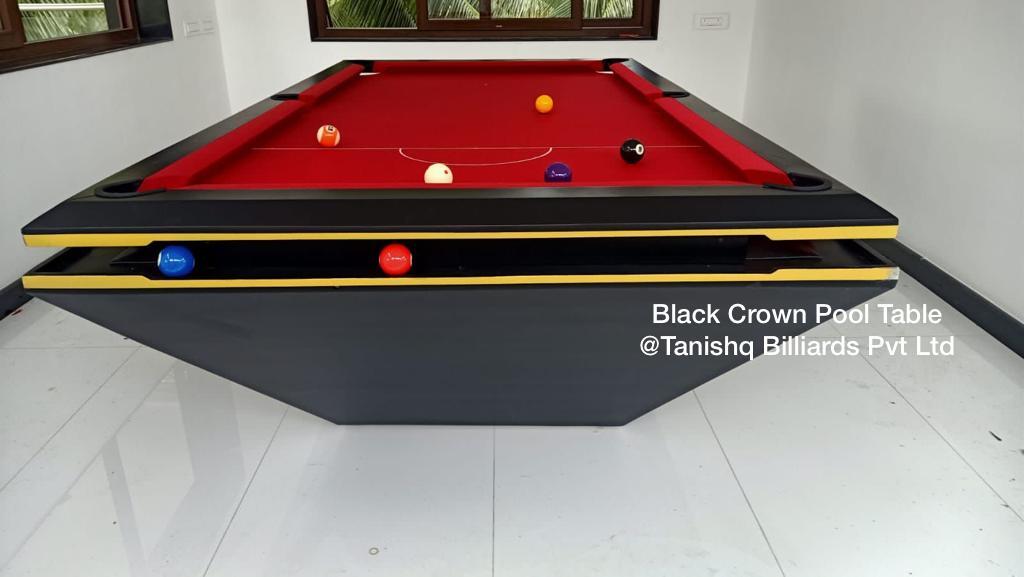 Imported Black Crown Pool Table - Cue Forearm: Ash Wood