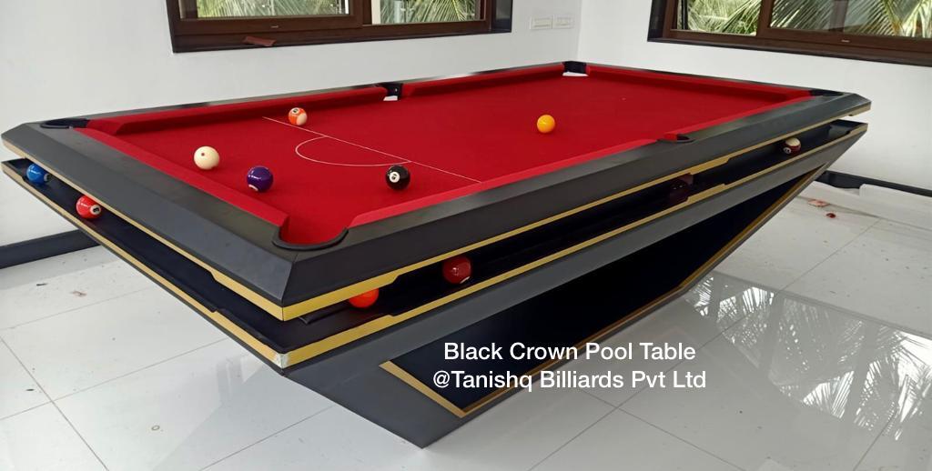 Imported Black Crown Pool Table - Cue Forearm: Ash Wood