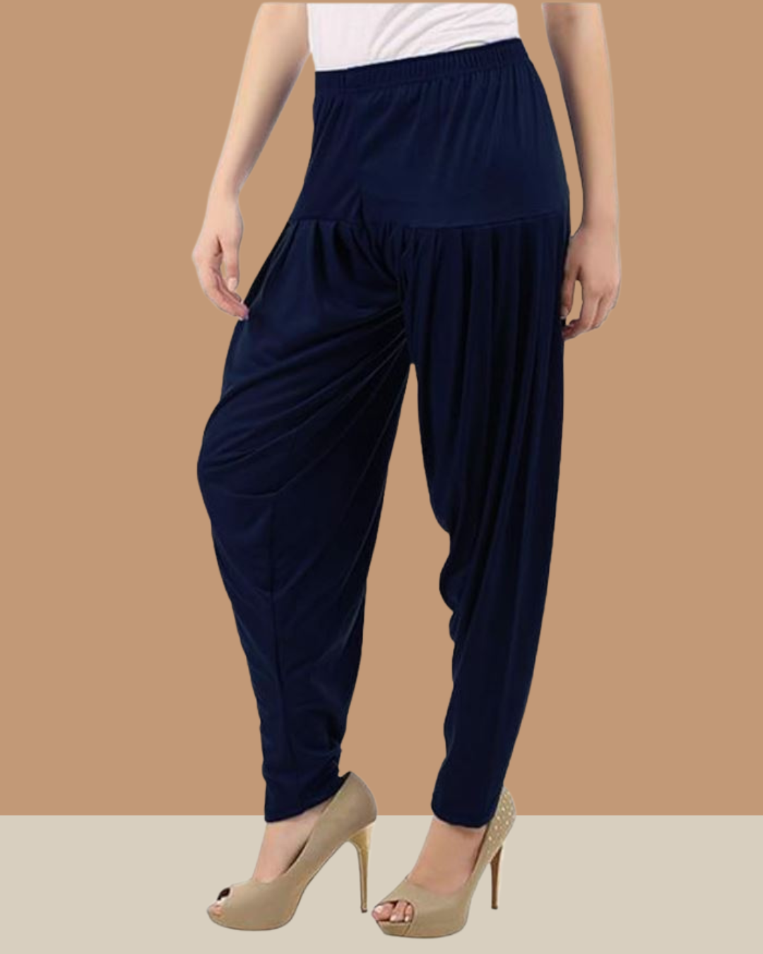 55+ Colours Navy Color Viscose Rayon Patiala