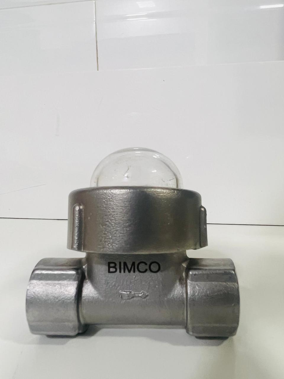 Flow Indicator Rotor Dome Glass - Stainless Steel 304, Size 1/2", 3/4", 1", Red & Blue Balls | Maximum Pressure 16 Bar, Ball Type Display, Weatherproof Enclosure