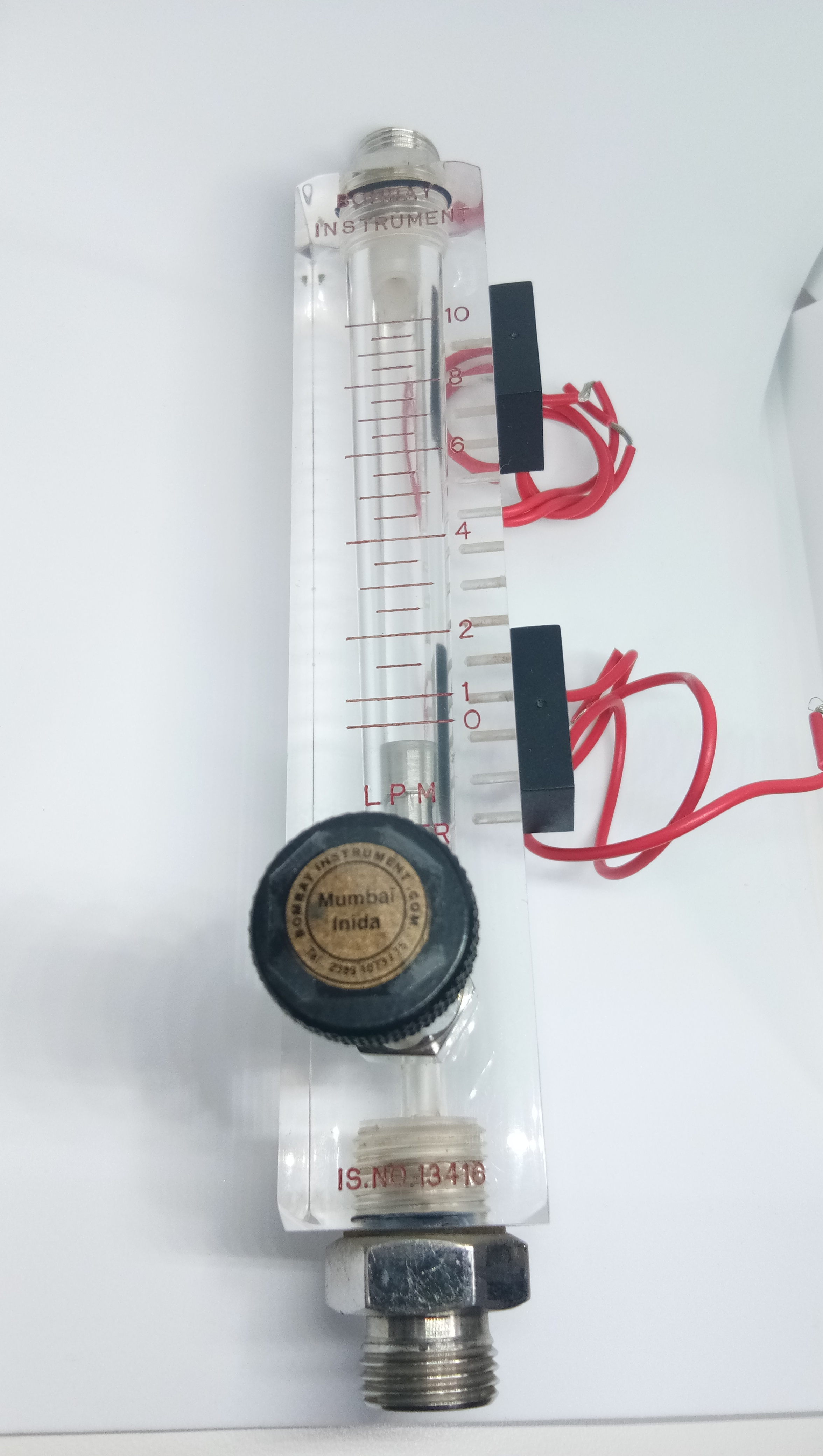 Rotameter With Limit Switch - High-quality Metal And Pvc, Multiple Sizes Available, Customized Colors , Manual Functionality For Liquid And Gas Measurement