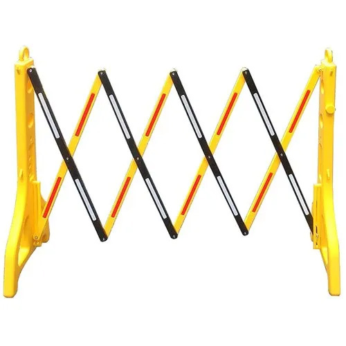 Mild Steel Foldable Barrier - Color: Multicolor