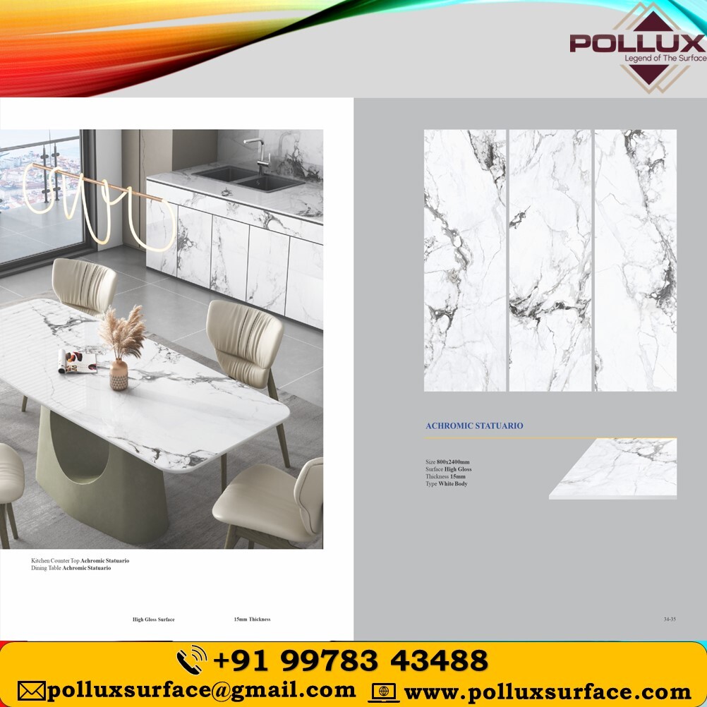 Porcelain Slab Tile - Large Sizes 80x240 Cm To 120x320 Cm | Antibacterial, Non-slip, Glazed Finish, Wear-resistant, Available In Multiple Colors