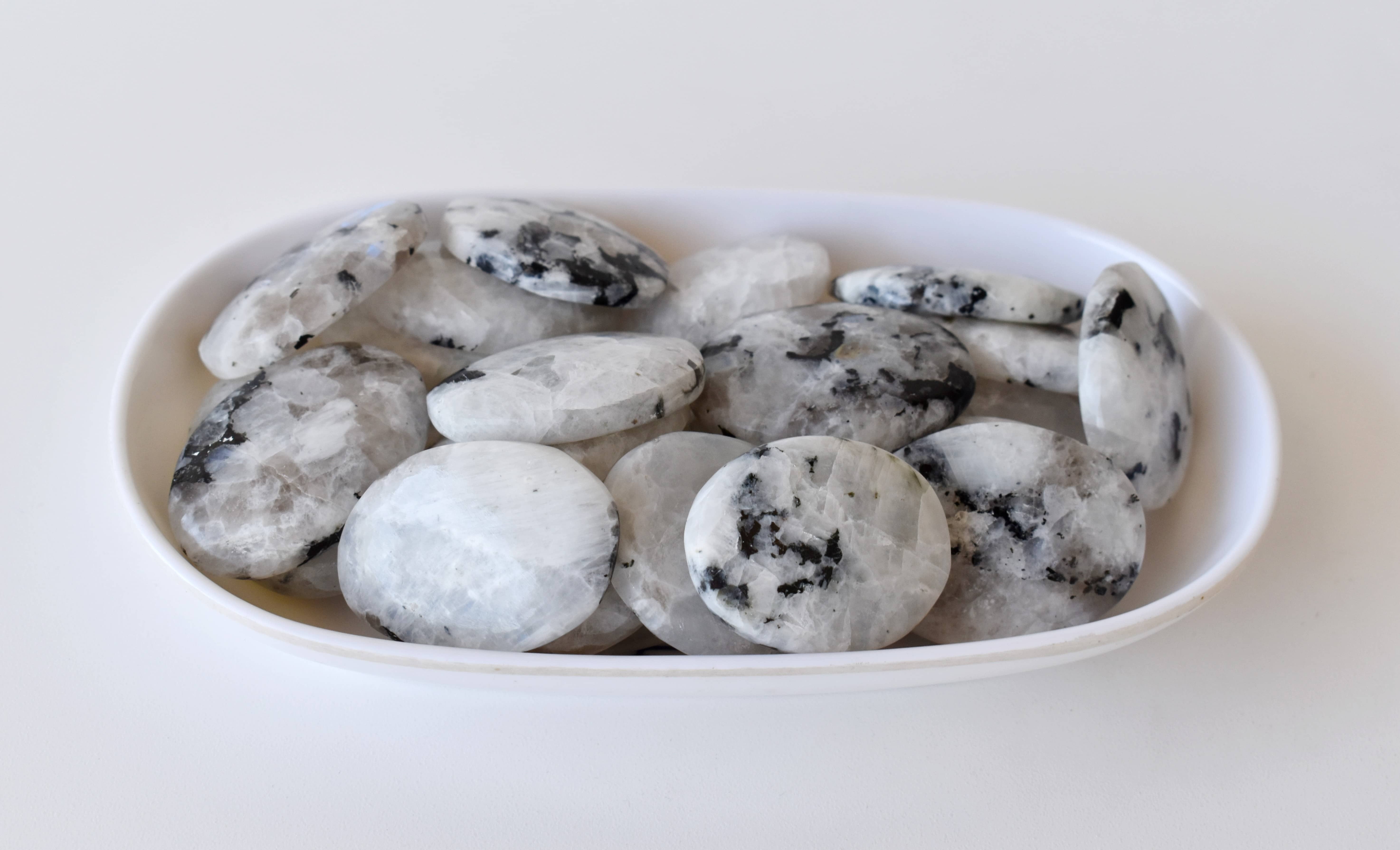 Sodalite Crystal Worry Stone - Aaa Grade, 1.5 Inches | Portable Pocket Palm Stone For Stress Relief