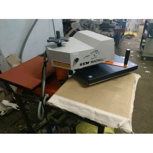 Automatic Double Bed Heat Press Machine - Metal, Standard Size | Semi-automatic Operation, 1 Year Warranty