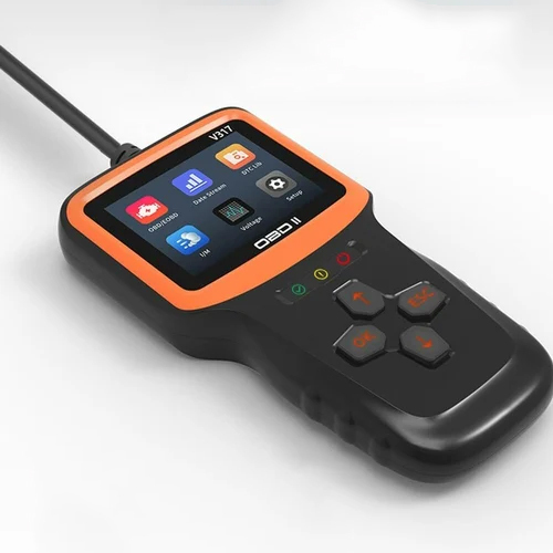 Universal Vehicle Scanner - LCD Display, Polished Finish | Bluetooth & Wifi Connectivity, Android Compatibility, 6-8 Month Warranty for Automotive Diagnostics