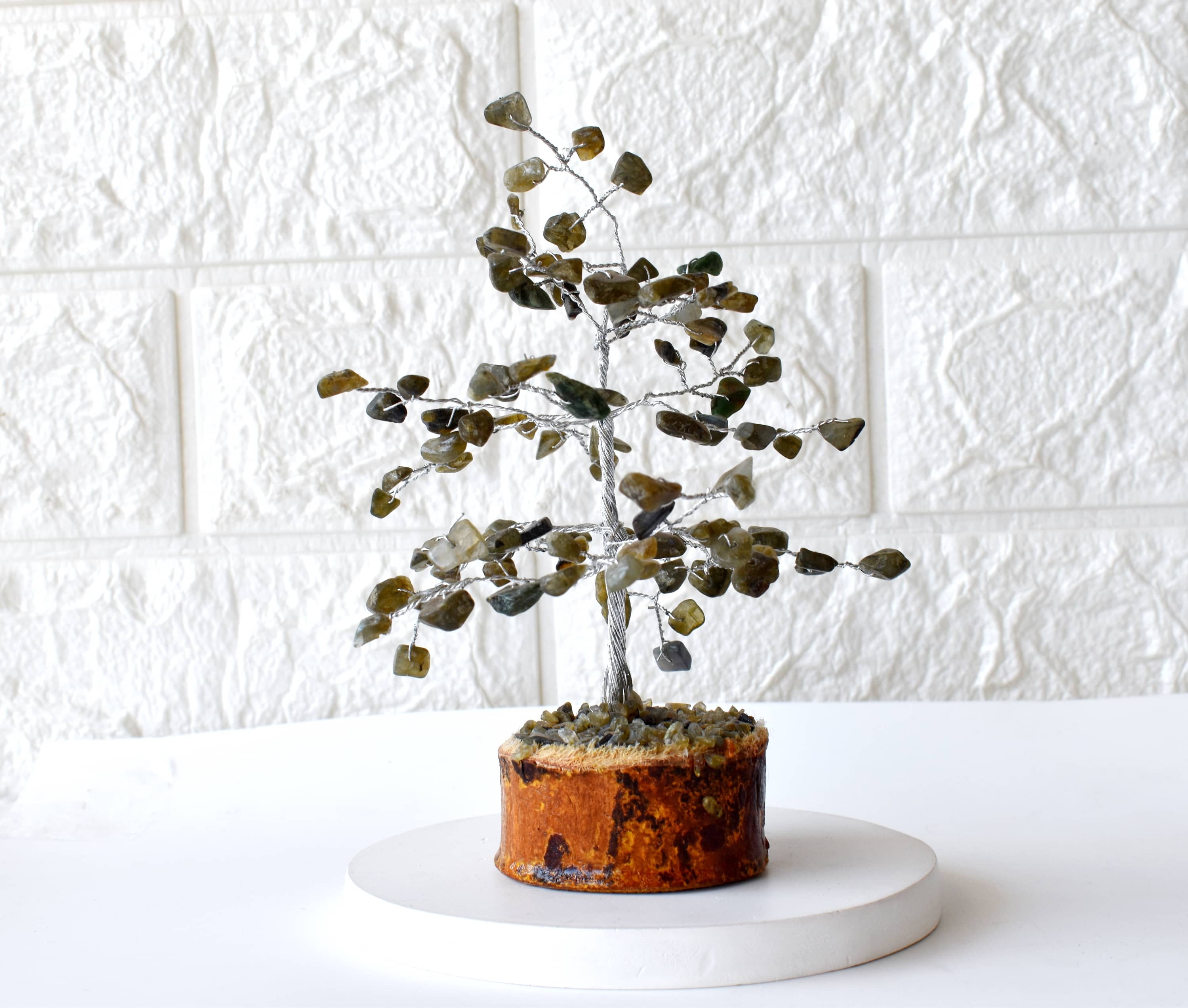 Labradorite Crystal Tree Of Life - 6 Inch Handmade Natural Chips, Aaa Grade 125 Grams Display Model