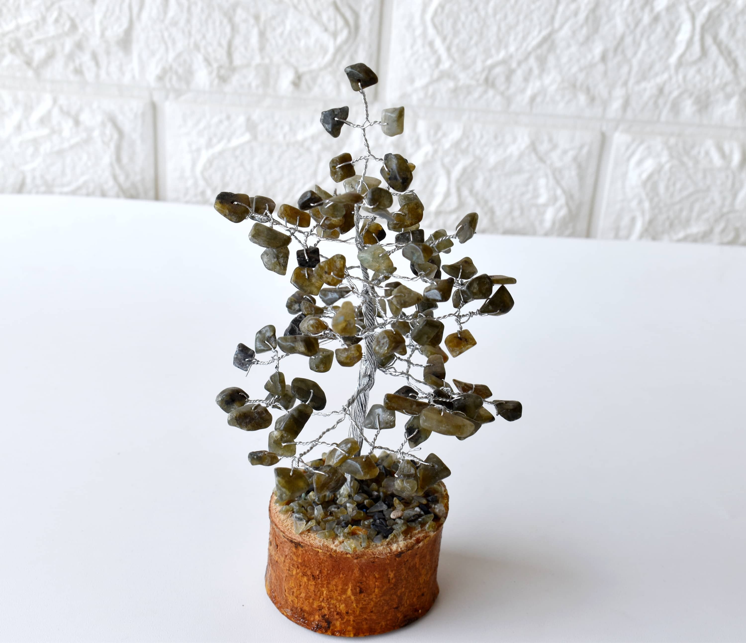 Labradorite Crystal Tree Of Life - 6 Inch Handmade Natural Chips, Aaa Grade 125 Grams Display Model