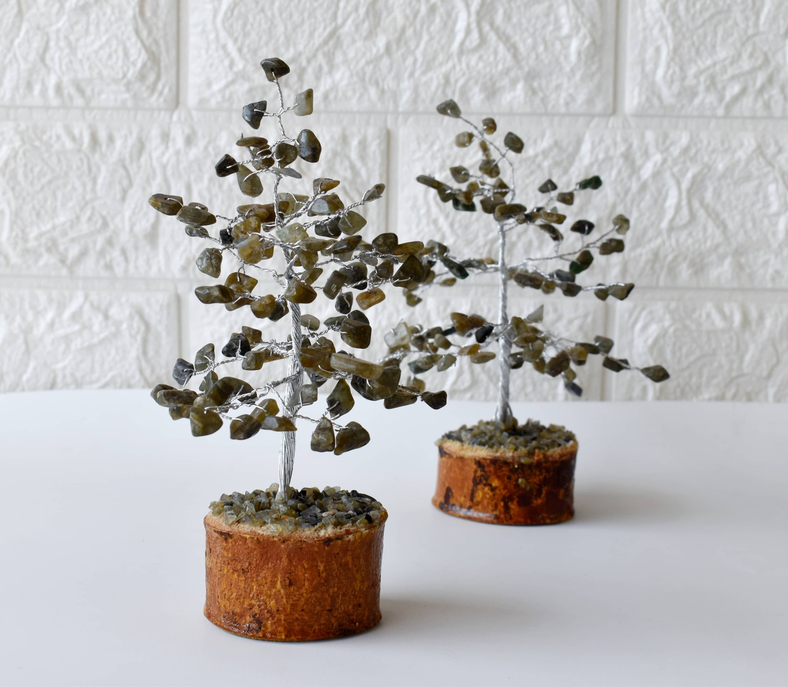 Labradorite Crystal Tree Of Life - 6 Inch Handmade Natural Chips, Aaa Grade 125 Grams Display Model