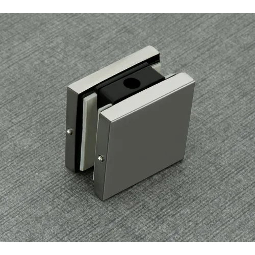 Patch Fitting - Aluminium, 50mm X 50mm | Glass Support, Silver Finish