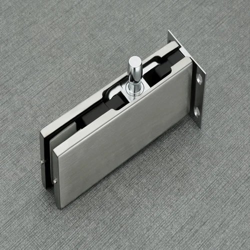 Over Panel Patch Fitting - Stainless Steel, 105 mm x 30 mm x 75 mm , Silver Color, Polished Finish for Glass Door Applications
