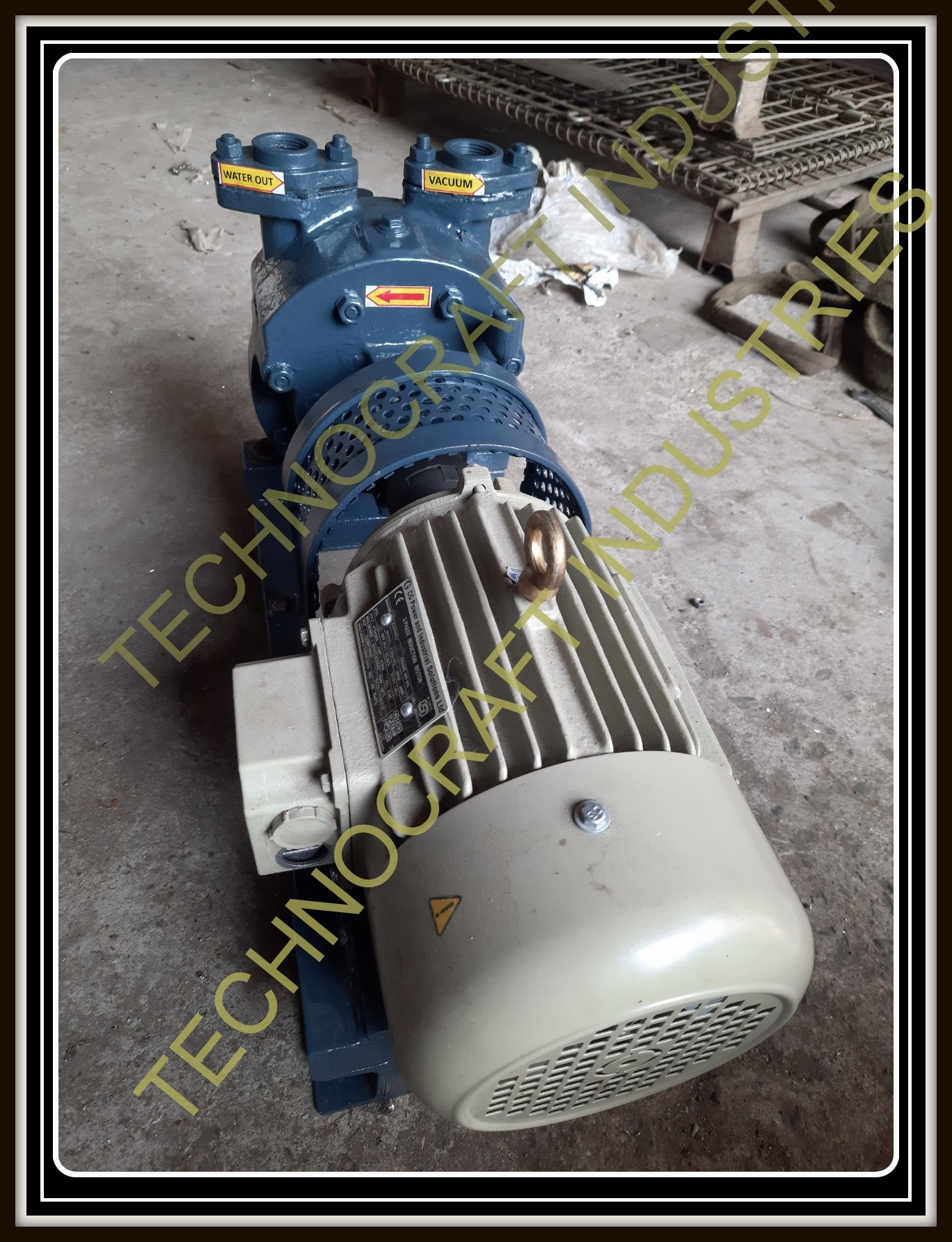 Vacuum Pump For Paper Mill - Color: Blue