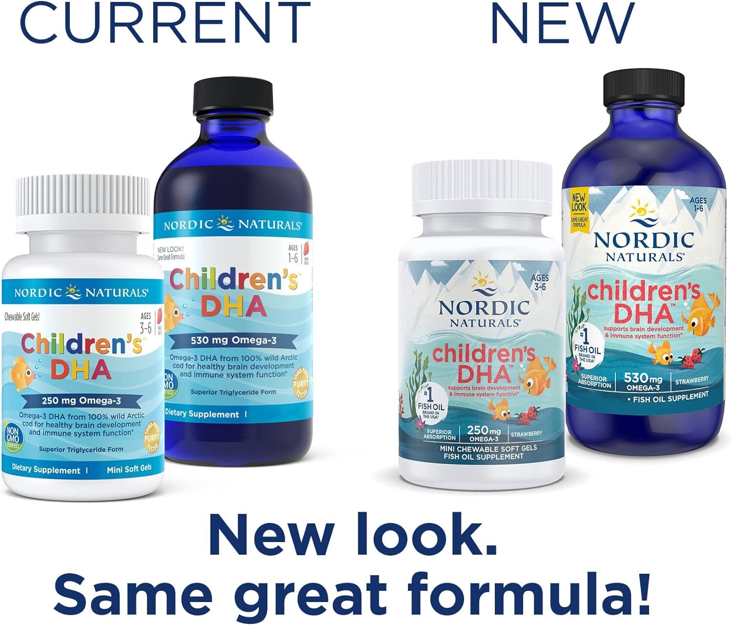 Nordic Naturals Children's Dha, Strawberry - 16 Oz For Kids - 530 Mg Omega-3