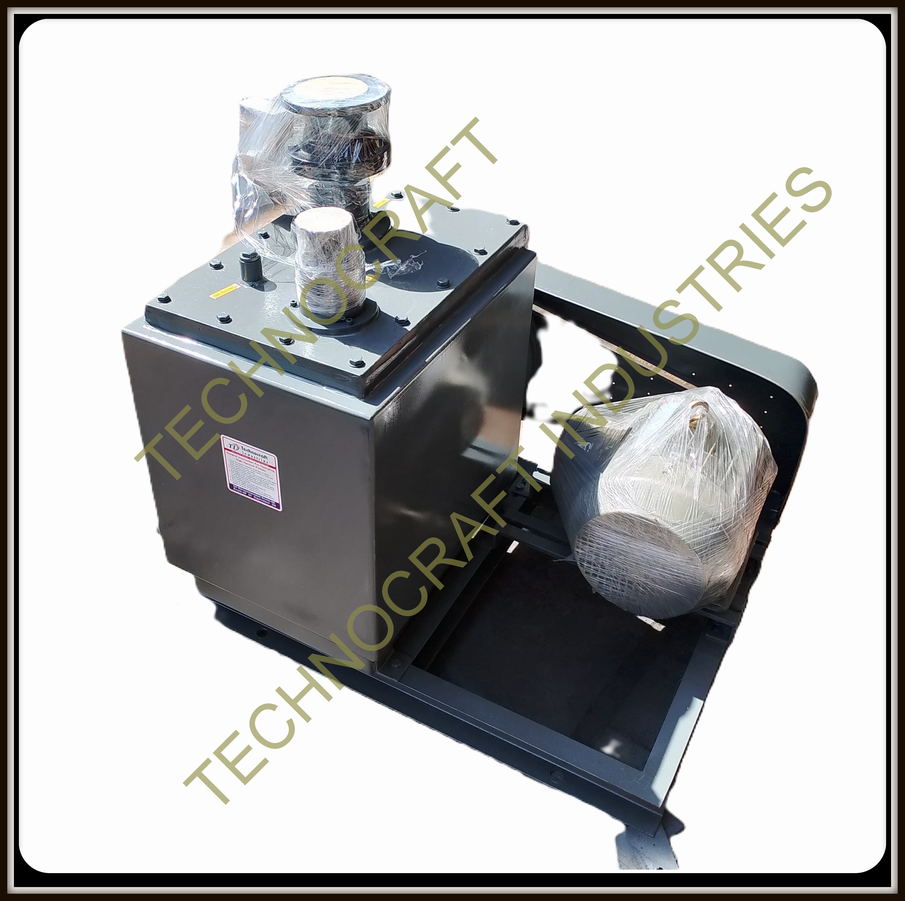 Double Stage Vacuum Pump - Cast Iron, Blue | Oil-sealed, High Efficiency, Non-return Valve, 50-10000 Lpm Flow Rate, 760 Mmhg Max Suction, Ideal For Dehydration Processes, Distillation, Vacuum Metallurgy