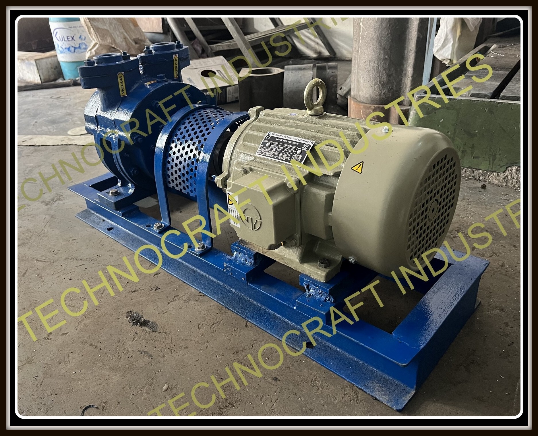 Single Stage Water Vacuum Pump - Color: Blue