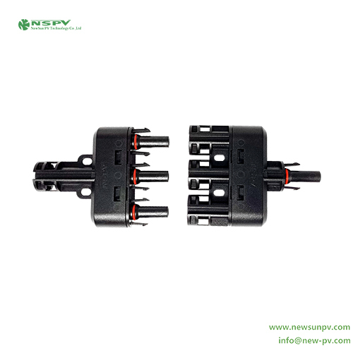 Pv4.0 3 To 1 Solar Branch Connectors 1500vdc 60a Ip68 Waterproof Pv T Branch Connectors