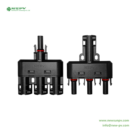 Pv4.0 3 To 1 Solar Branch Connectors 1500vdc 60a Ip68 Waterproof Pv T Branch Connectors