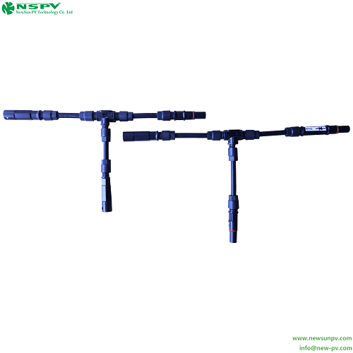 Ip67 Waterproof T Type Mini Solar Branch Connectors Mini Connectors Solar Branch
