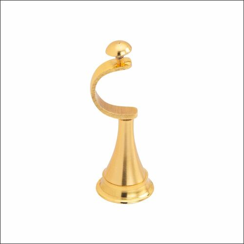 Curtain Bracket Brass-Center Support - Brass Material, 1 Inch Size, Available in Multiple Finishes: Black-Gold, Wine-Gold, Vintage-Gold