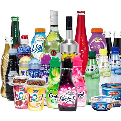 PVC Heat Shrink Printed Label - Colorful PVC Material , Modern & Attractive Hot Melt Adhesive Shrink Label for Any Bottle Usage