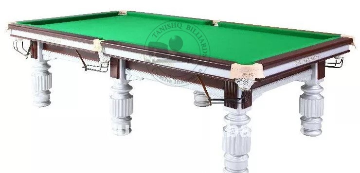 Billiard Snooker Table - 12ft X 6ft, Matte Cherry Finish | Premium Wooden Block Cushion, Imported Italian Slates, Ash Wood Cues, Complete Accessory Set