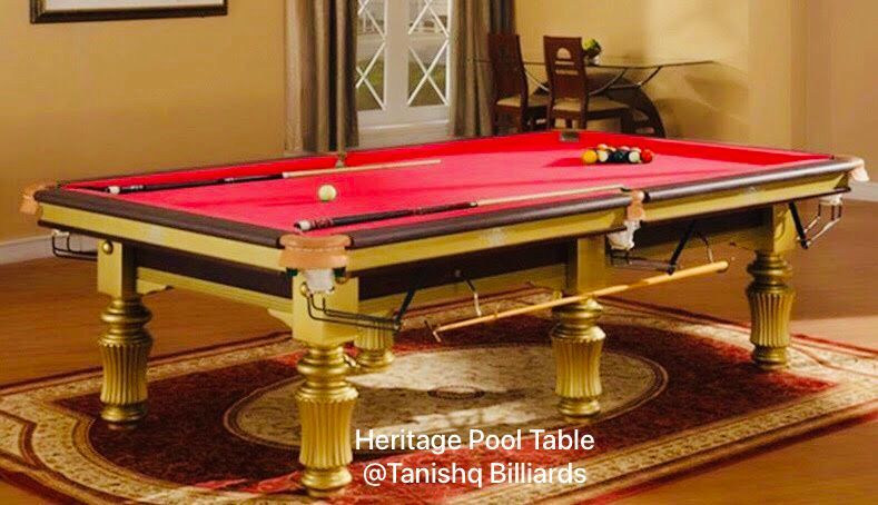 Antique Billiards Pool Board Table - Cue Forearm: Ash Wood