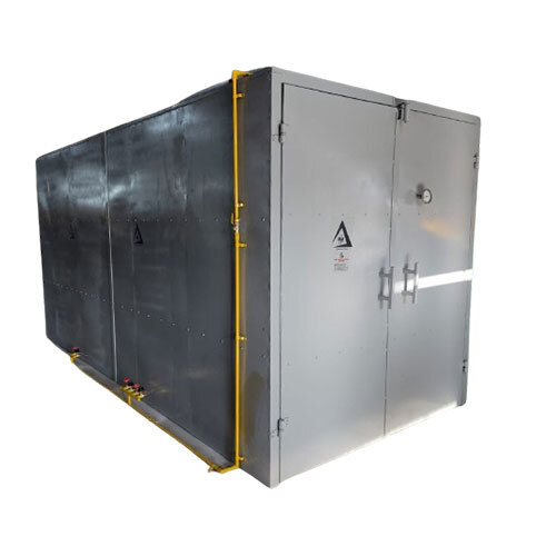 Powder Coating Oven - Electrical, Galvanized Material, Spacious Interior, Sleek Silver Color | Automatic Operation, Durable Design for Industrial Use