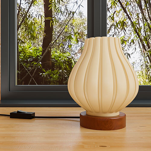 White Pensive Design Table Lamp