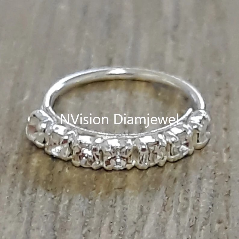 Real Diamond Round Nosering