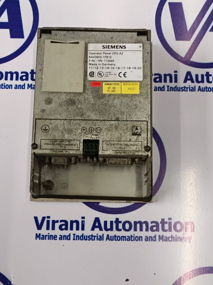 Automation Siemens Hmi 6av53051fb12 Op5-a2 Display Operator Panal Siemens Spares