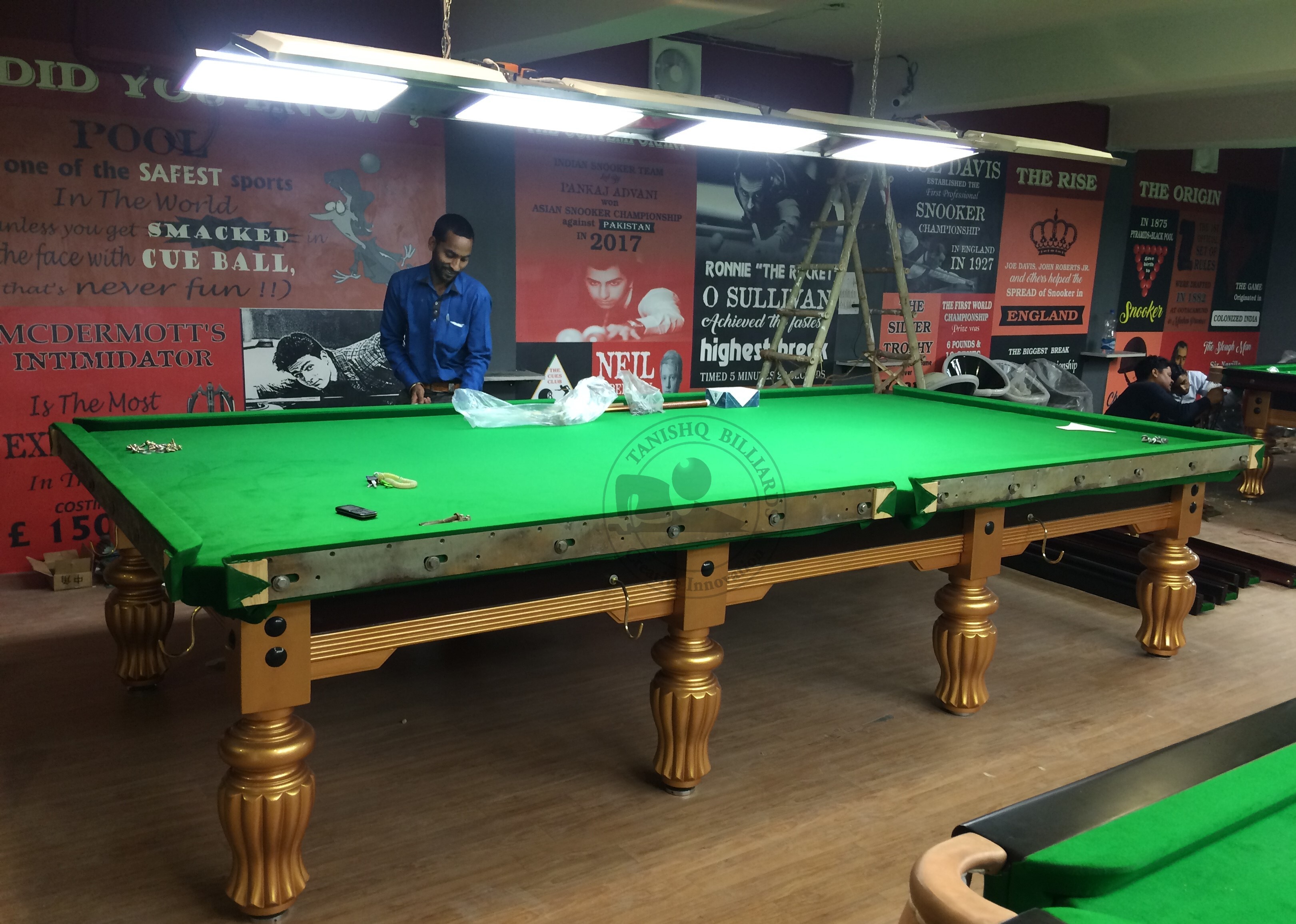 Snooker Board Tables Cue Forearm: Ash Wood