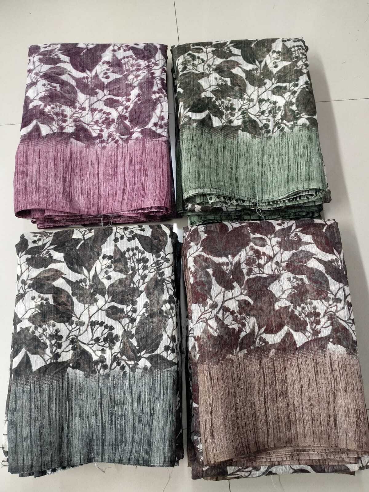 Green Silk Saree - 6.30 Ft, Multicolor Digital Print | Skin Friendly, Washable, Crafted For Daily Wear, Ideal For Summer