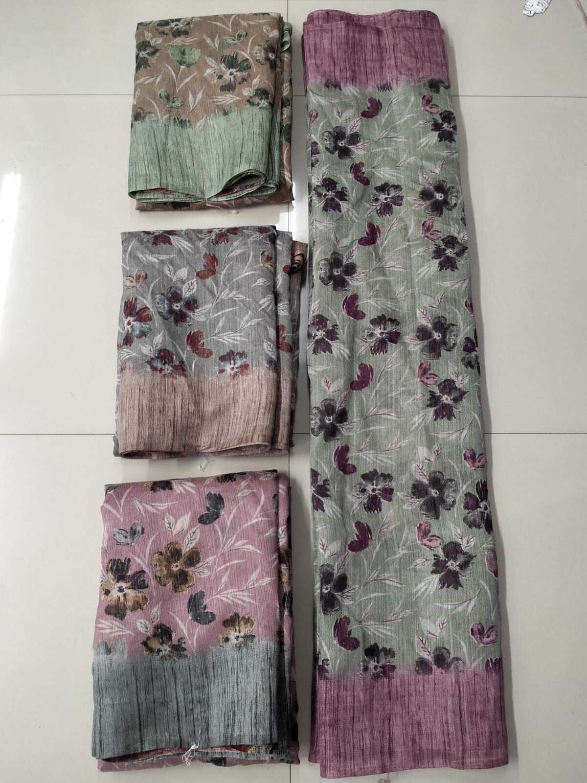 Green Silk Saree - 6.30 Ft, Multicolor Digital Print | Skin Friendly, Washable, Crafted For Daily Wear, Ideal For Summer