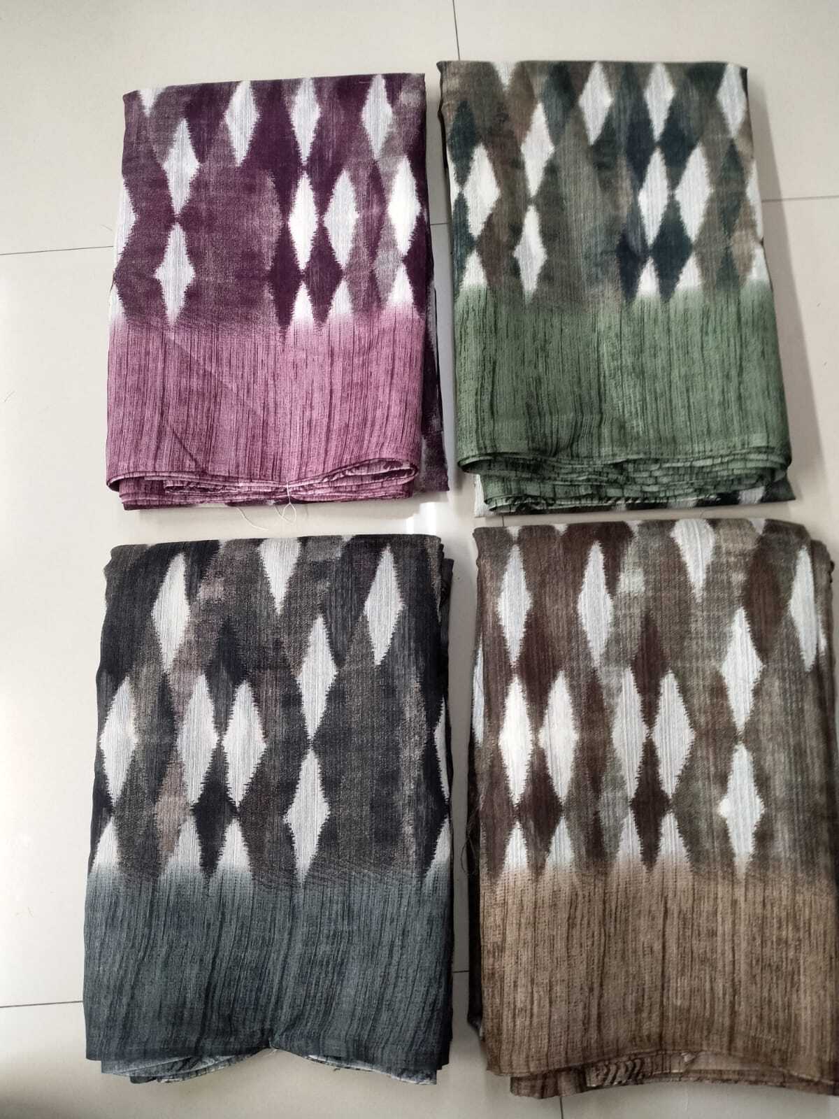 Green Silk Saree - 6.30 Ft, Multicolor Digital Print | Skin Friendly, Washable, Crafted For Daily Wear, Ideal For Summer