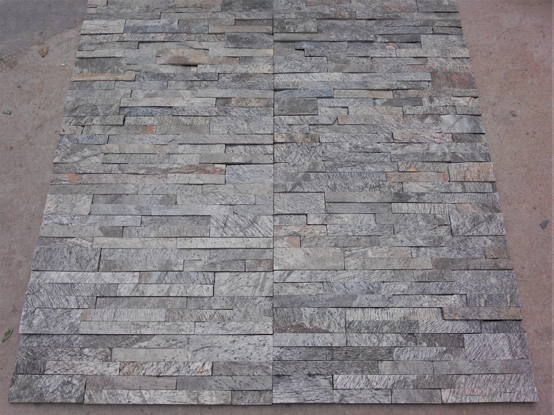 Deoli Green Quartzite Ledge Stone Panels - 15x60 Cm Natural Finish, Customized Cut-to-size Slate Panels