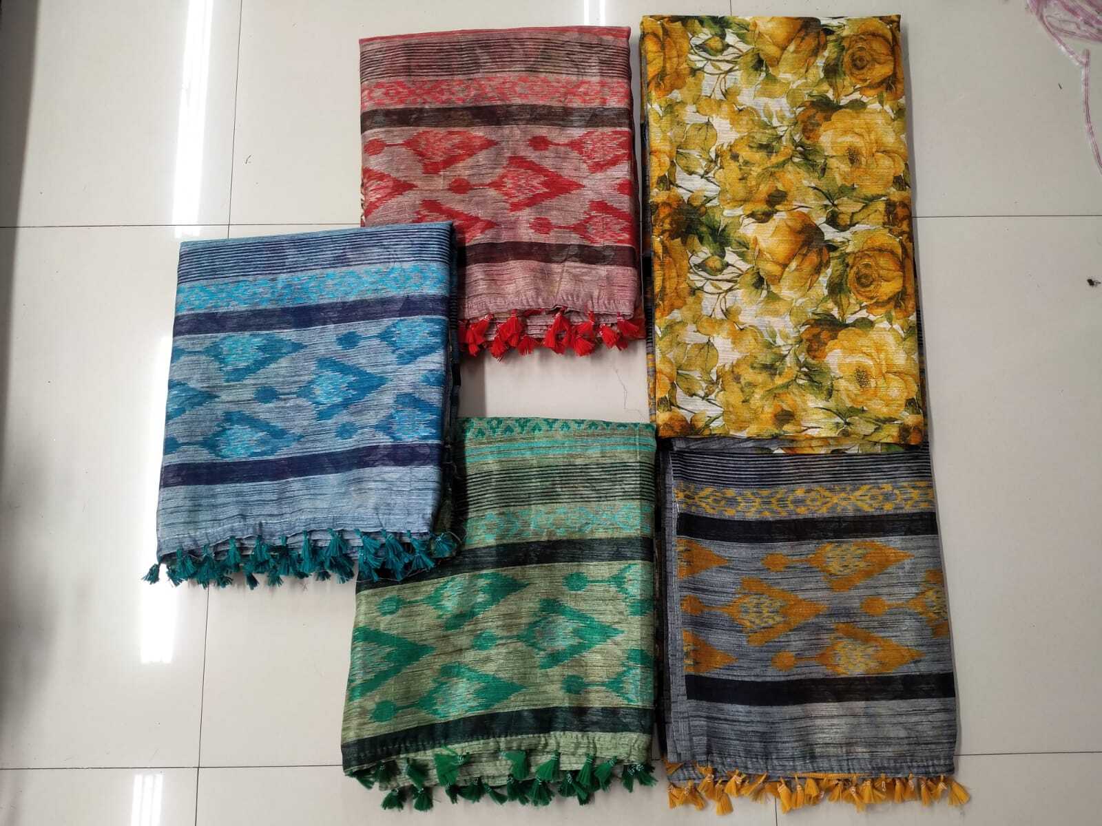 Art Silk Work Saree - Color: Multicolor