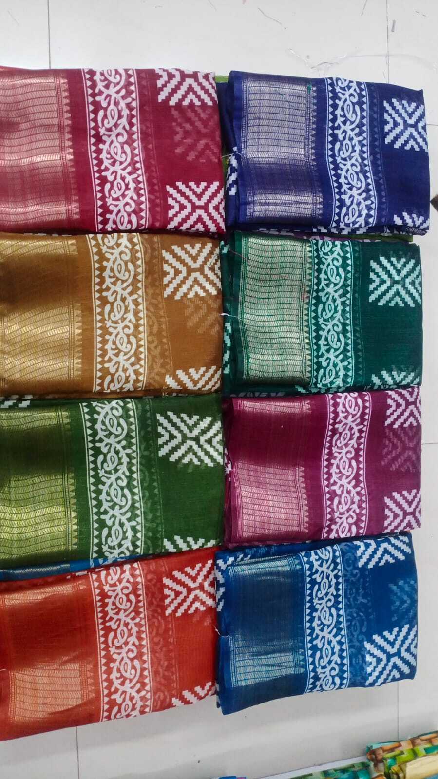 Cristal Doby Sarees - Color: Multicolor