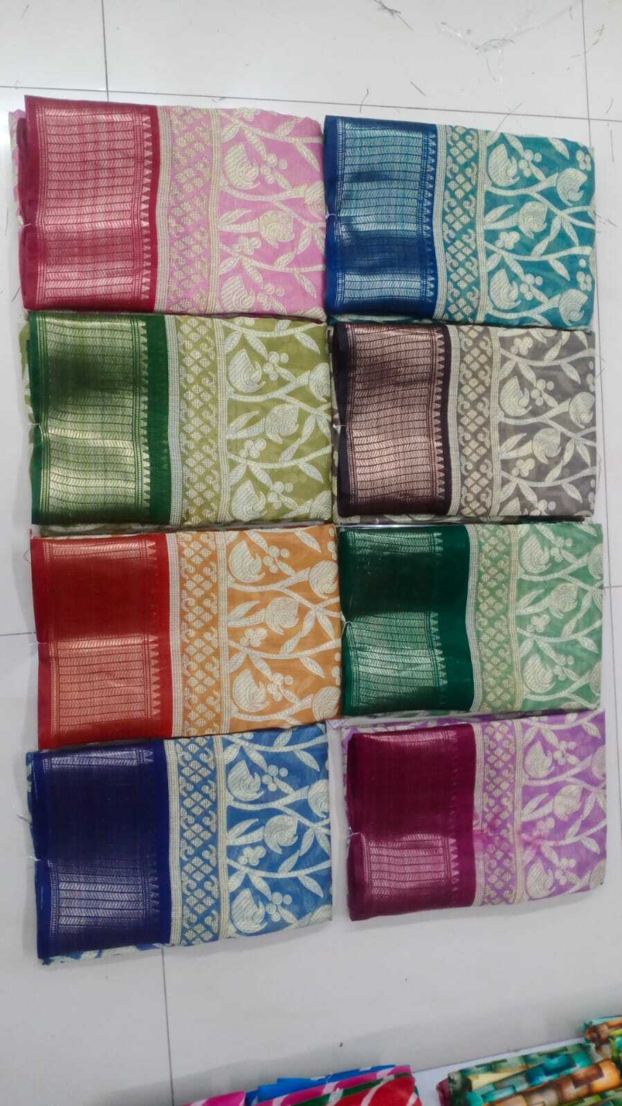 Cristal Doby Sarees - Color: Multicolor