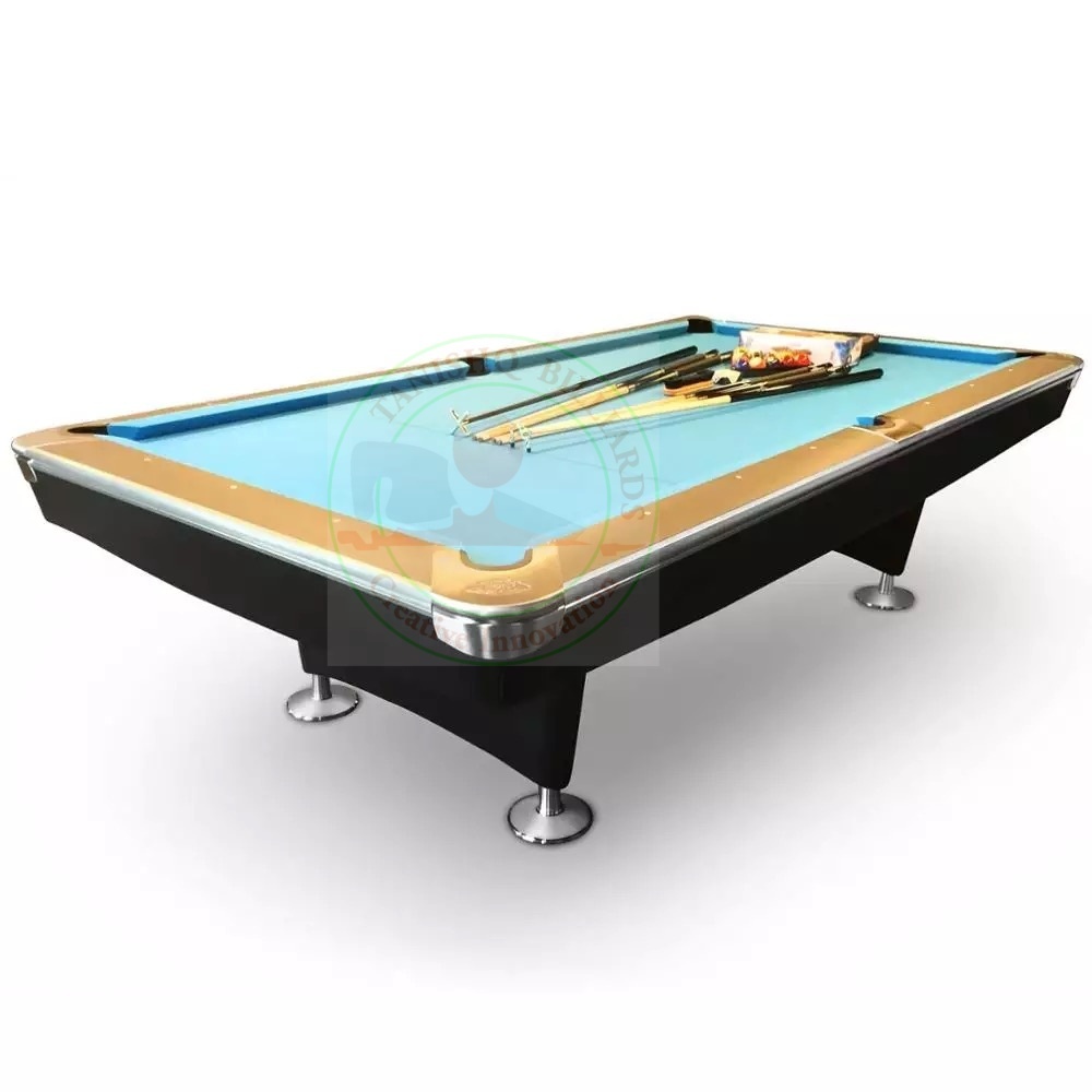 Crown American Pool Table - Imported Hard Wood With 25mm Slate, 9ft X 4.5ft | Professional Cloth, Ball Return System, Heavy-duty Metal Corners, Full Accessory Set