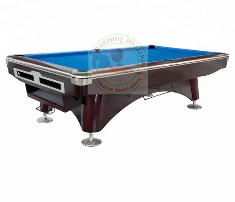 Universal American Pool Table - Heavy-duty Metal Corners, 9ft, 8ft, 7ft, 6ft Sizes | Scratch-resistant Formica Surface, Imported Rubber Cushions, Adjustable Legs, High-speed Cloth