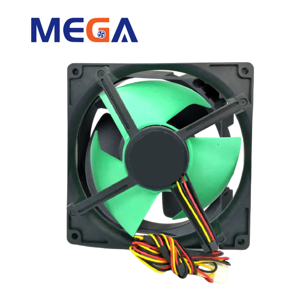 Mega Low Noise High Airflow 113x113x38mm Dc Fan For Server